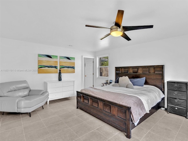 17320 SW 117th Ave, Miami, FL 33177 - bedroom with light tile patterned flooring and ceiling fan