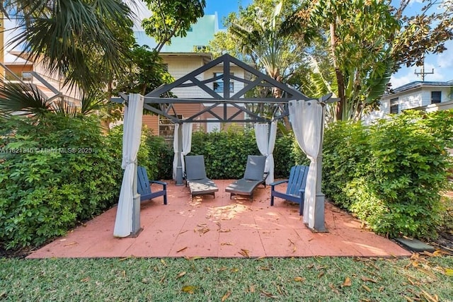101 Lucerne Ave, Lake Worth, FL 33460 - view of patio with a gazebo