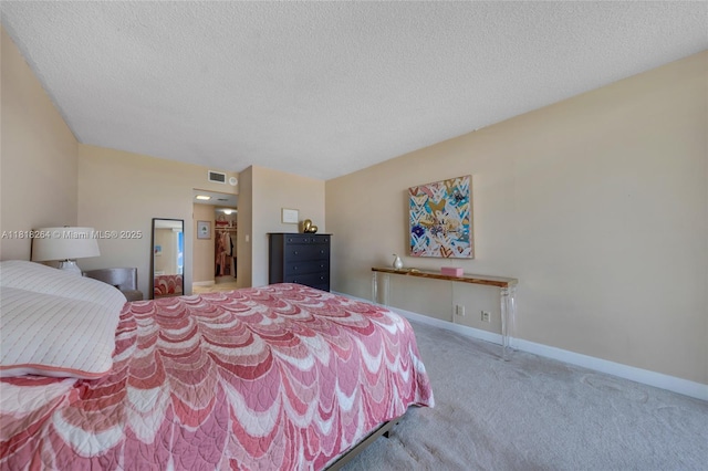 100 Bayview Dr Unit 1922, Sunny Isles Beach, FL 33160 - carpeted bedroom featuring a textured ceiling and baseboards