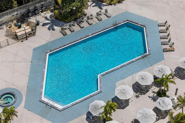 100 Bayview Dr Unit 1922, Sunny Isles Beach, FL 33160 - community pool featuring a patio