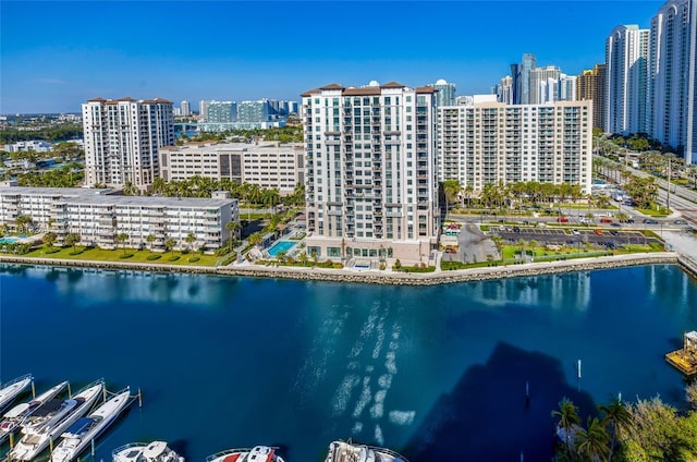 100 Bayview Dr Unit 1922, Sunny Isles Beach, FL 33160 - aerial view of city skyline and a large body of water