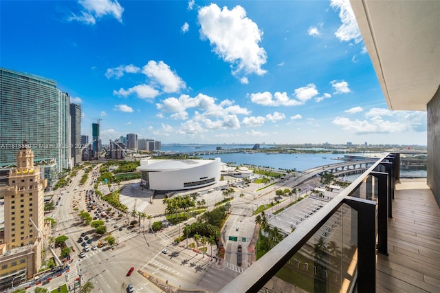 398 NE 5th St Unit 1809, Miami, FL 33132 - water view featuring nearby urban area and a notable bridge