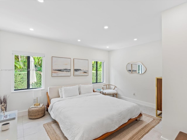 4531 SW 15th St, Miami, FL 33134 - bedroom featuring recessed lighting and light tile patterned flooring
