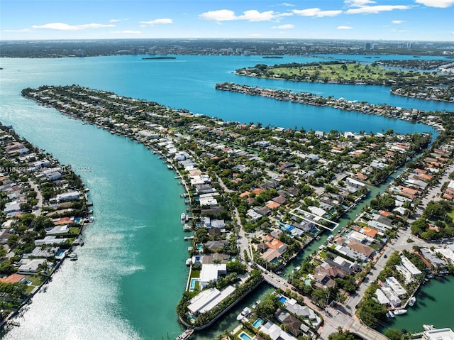 7755 Noremac Ave, Miami Beach, FL 33141 - aerial view of residential area with a nearby body of water