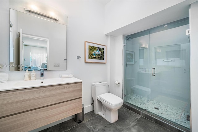 7755 Noremac Ave, Miami Beach, FL 33141 - bathroom featuring vanity and a shower stall
