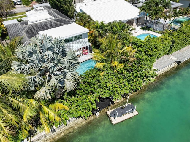 7755 Noremac Ave, Miami Beach, FL 33141 - drone / aerial view of a pool area