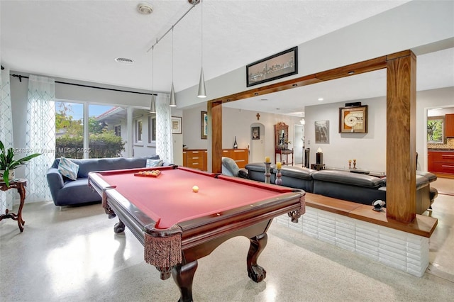 6285 Pine Ter, Plantation, FL 33317 - rec room with healthy amount of natural light and billiards
