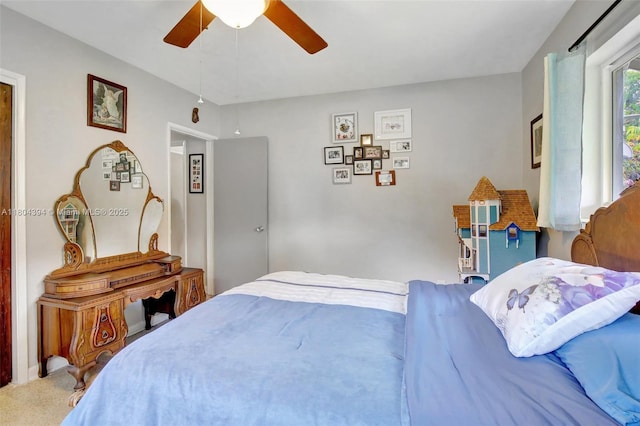 6285 Pine Ter, Plantation, FL 33317 - carpeted bedroom with ceiling fan