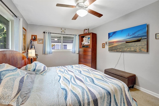 6285 Pine Ter, Plantation, FL 33317 - carpeted bedroom featuring ceiling fan and baseboards