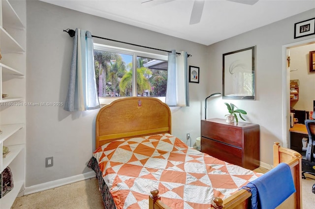 6285 Pine Ter, Plantation, FL 33317 - bedroom with a ceiling fan and baseboards