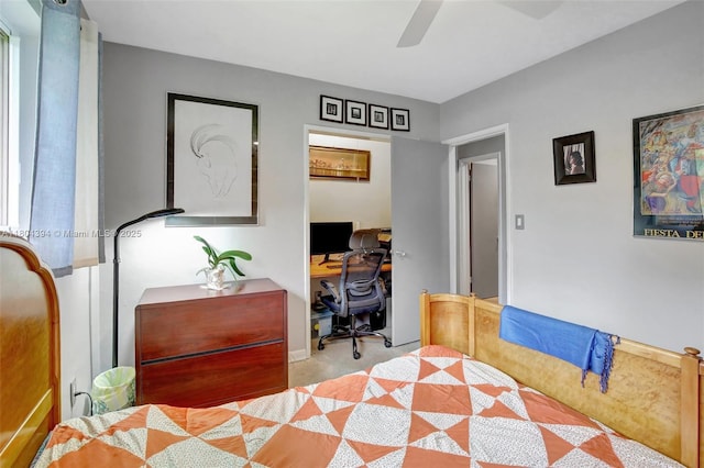 6285 Pine Ter, Plantation, FL 33317 - carpeted office featuring a ceiling fan