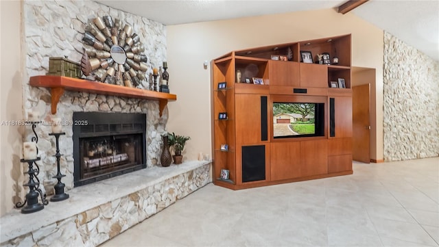 10123 Vestal Ct, Coral Springs, FL 33071 - living room with a stone fireplace