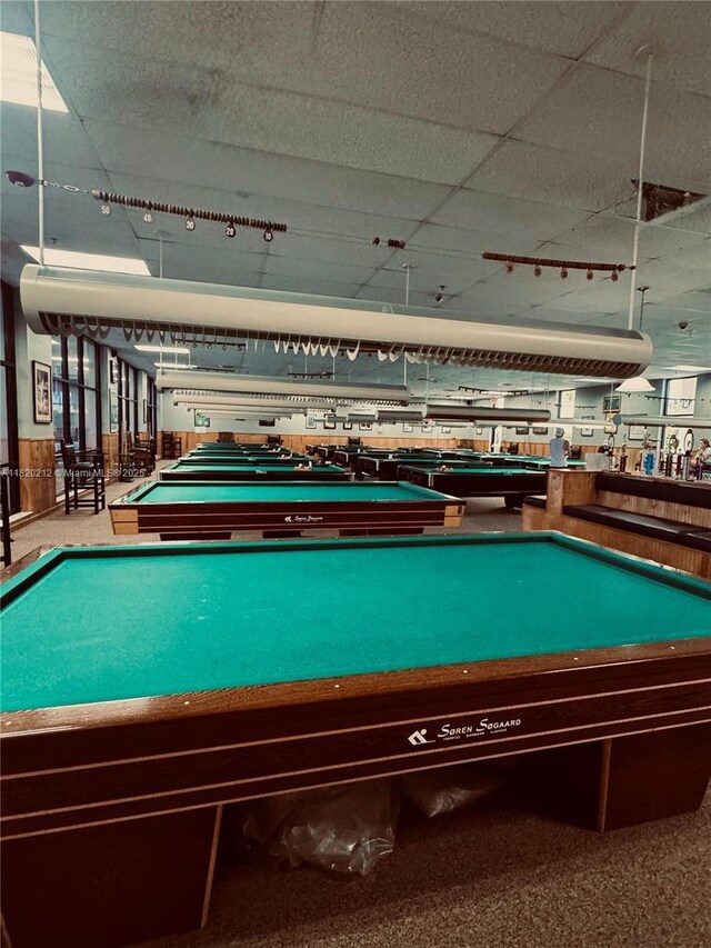 2304 Lucaya Ln Unit J1, Coconut Creek, FL 33066 - game room with a drop ceiling