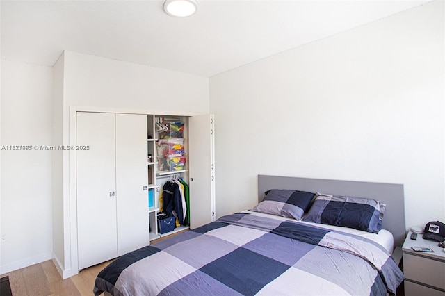 10857 NW 84th St, Doral, FL 33178 - bedroom featuring light wood-type flooring and a closet