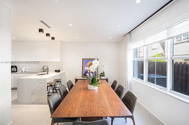 10857 NW 84th St, Doral, FL 33178 - dining area featuring plenty of natural light, recessed lighting, and light tile patterned floors