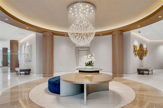 888 Brickell Key Dr Unit 1006, Miami, FL 33131 - lobby featuring recessed lighting