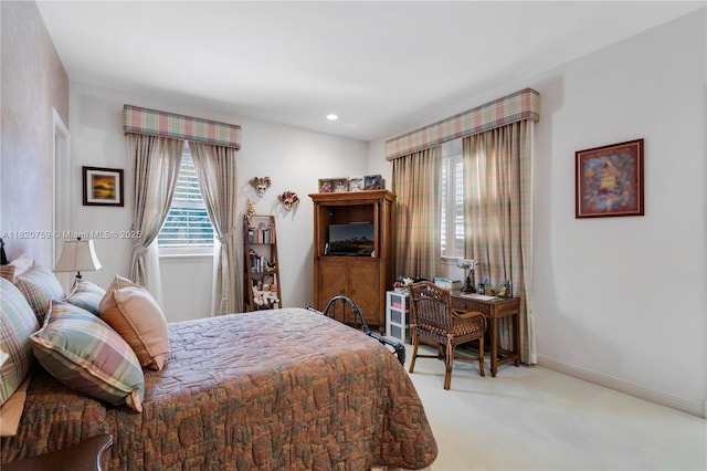180 Solano Prado, Coral Gables, FL 33156 - carpeted bedroom featuring baseboards and recessed lighting