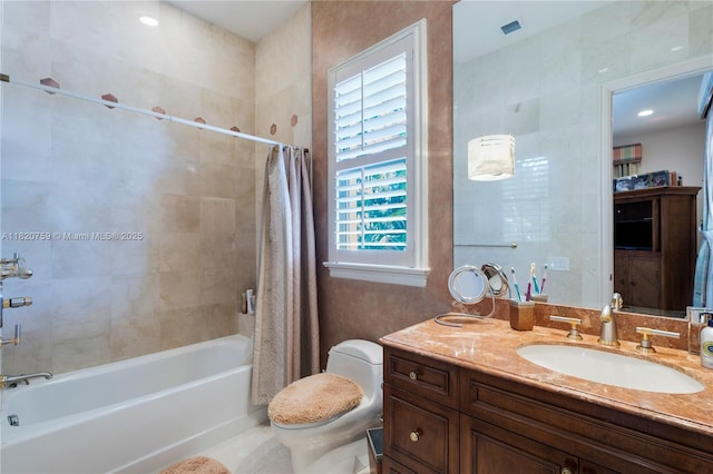 180 Solano Prado, Coral Gables, FL 33156 - full bathroom featuring vanity and shower / bath combo with shower curtain