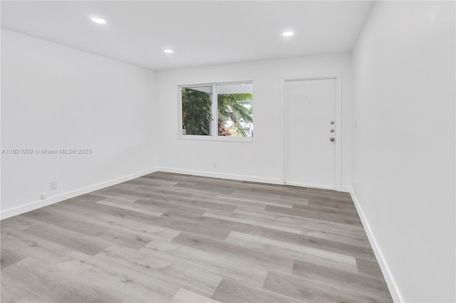 6675 NW 15th St, Margate, FL 33063 - empty room with recessed lighting and wood finished floors