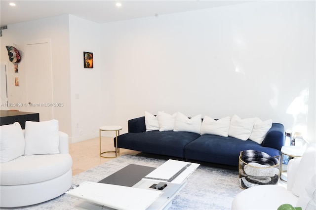 2836 W Trade Ave Unit 2836, Miami, FL 33133 - living area featuring recessed lighting and baseboards