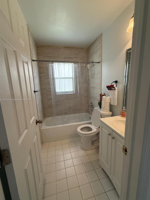 5657 NW 121st Ave, Coral Springs, FL 33076 - bathroom featuring tile patterned flooring, shower / tub combination, and vanity