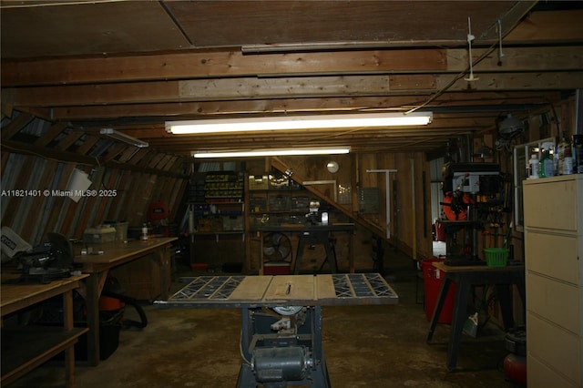 13001 Shetland Ln, Fort Myers, FL 33912 - garage with a workshop area