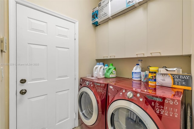 15631 SW 53rd St, Miramar, FL 33027 - washroom with separate washer and dryer and cabinet space