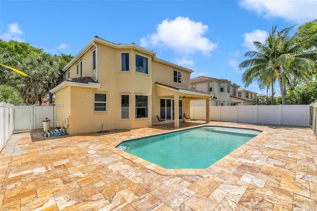 15631 SW 53rd St, Miramar, FL 33027 - view of pool featuring a patio area and a fenced backyard