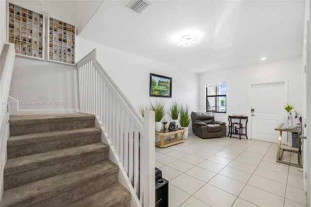 23404 SW 131st Ave, Homestead, FL 33032 - stairs featuring tile patterned flooring and recessed lighting