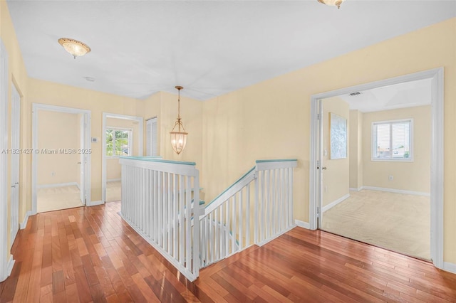 21343 SW 88th Ct, Cutler Bay, FL 33189 - corridor featuring an upstairs landing, wood-type flooring, and plenty of natural light