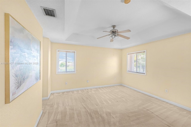 21343 SW 88th Ct, Cutler Bay, FL 33189 - carpeted spare room with plenty of natural light, ceiling fan, and a raised ceiling