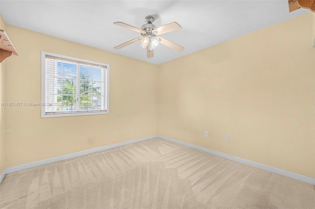 21343 SW 88th Ct, Cutler Bay, FL 33189 - unfurnished room with light colored carpet and ceiling fan