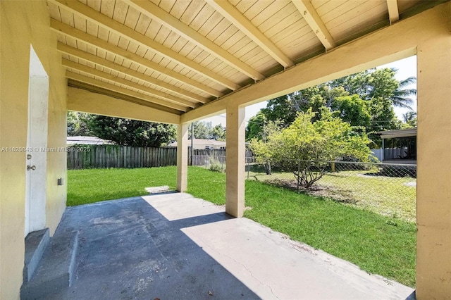 6428 Plunkett St, Hollywood, FL 33023 - fenced backyard with a patio