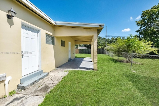 6428 Plunkett St, Hollywood, FL 33023 - view of yard with a patio and entry steps