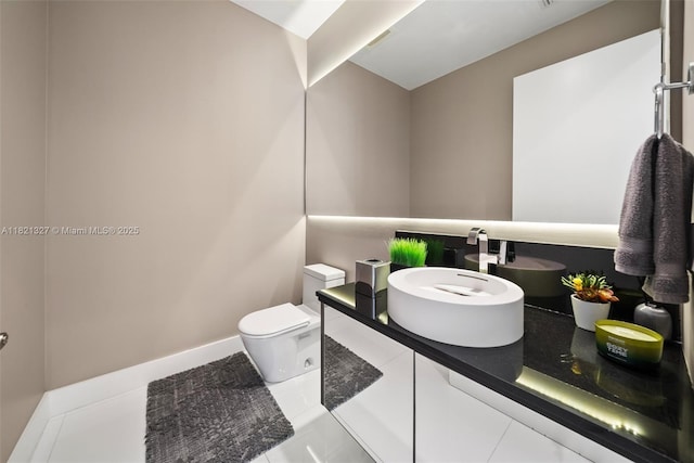 15901 Collins Ave Unit 3302, Sunny Isles Beach, FL 33160 - half bath with vanity and toilet