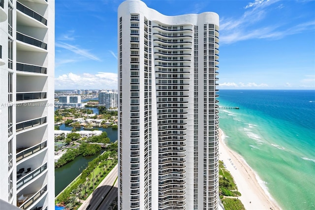15901 Collins Ave Unit 3302, Sunny Isles Beach, FL 33160 - view of building exterior featuring view of water and beach
