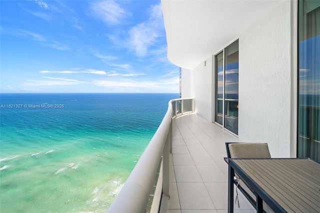 15901 Collins Ave Unit 3302, Sunny Isles Beach, FL 33160 - balcony featuring a water view