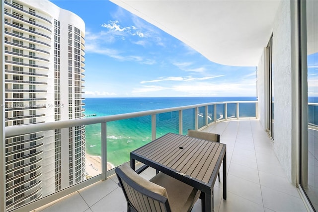 15901 Collins Ave Unit 3302, Sunny Isles Beach, FL 33160 - balcony featuring a water view