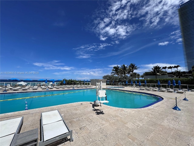19201 N Collins Ave Unit 826, Sunny Isles Beach, FL 33160 - community pool with a patio