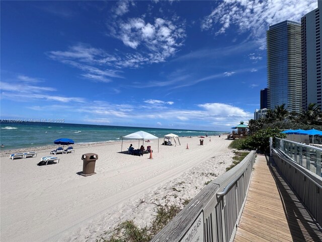 19201 N Collins Ave Unit 826, Sunny Isles Beach, FL 33160 - water view with local beach