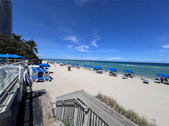 19201 N Collins Ave Unit 826, Sunny Isles Beach, FL 33160 - water view featuring nearby beach