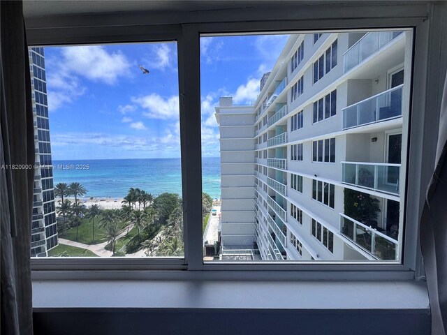 19201 N Collins Ave Unit 826, Sunny Isles Beach, FL 33160 - water view with local beach