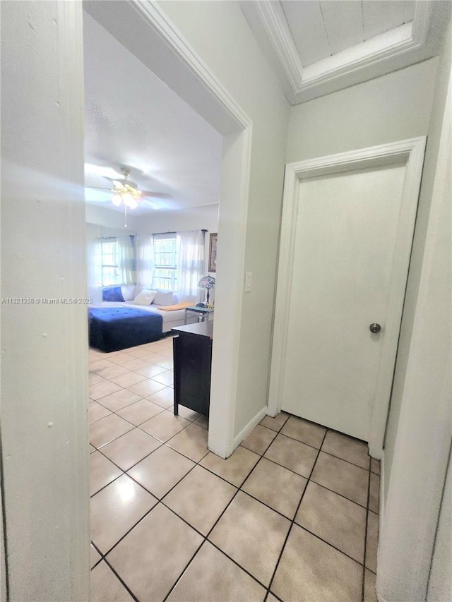3082 NW 4th St, Miami, FL 33125 - hallway featuring light tile patterned flooring