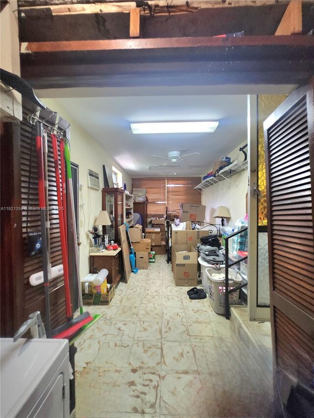 3082 NW 4th St, Miami, FL 33125 - storage area featuring ceiling fan
