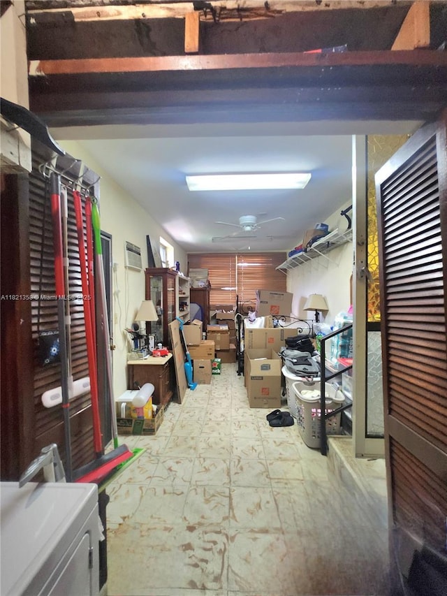 3082 NW 4th St, Miami, FL 33125 - storage area with a ceiling fan