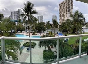 19390 Collins Ave Unit 207, Sunny Isles Beach, FL 33160 - balcony with a view of city