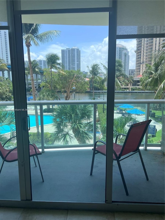 19390 Collins Ave Unit 207, Sunny Isles Beach, FL 33160 - view of swimming pool featuring a view of city