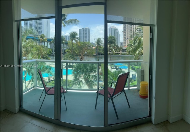 19390 Collins Ave Unit 207, Sunny Isles Beach, FL 33160 - balcony featuring a view of city and a water view