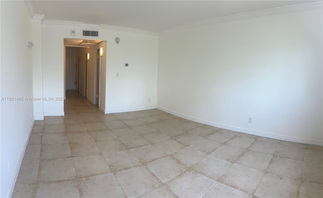 19390 Collins Ave Unit 207, Sunny Isles Beach, FL 33160 - unfurnished room featuring ornamental molding and light tile patterned floors