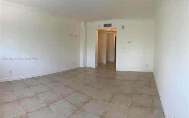 19390 Collins Ave Unit 207, Sunny Isles Beach, FL 33160 - spare room featuring ornamental molding